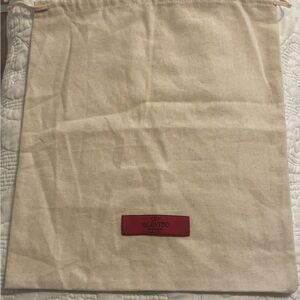 Valentino Garavani Cream Bag with Red Logo